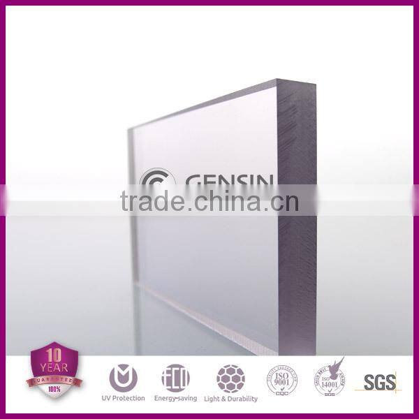 Grade A OEM 1220x2440mm 12mm solid polycarbonate sheet