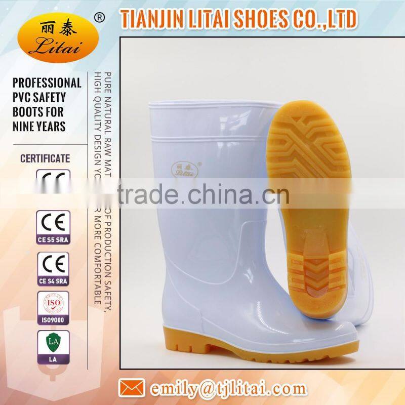 cheap heavy duty pvc rain boots with steel toe for foods