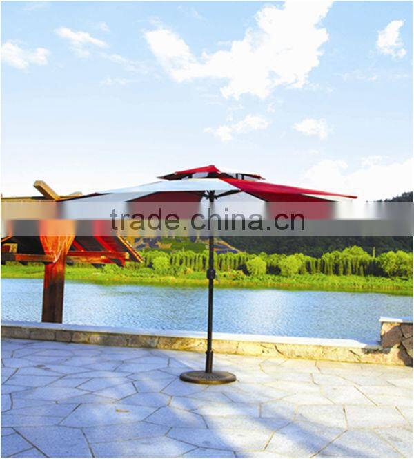 fashion aluminium double rocking umbrella UMB00006