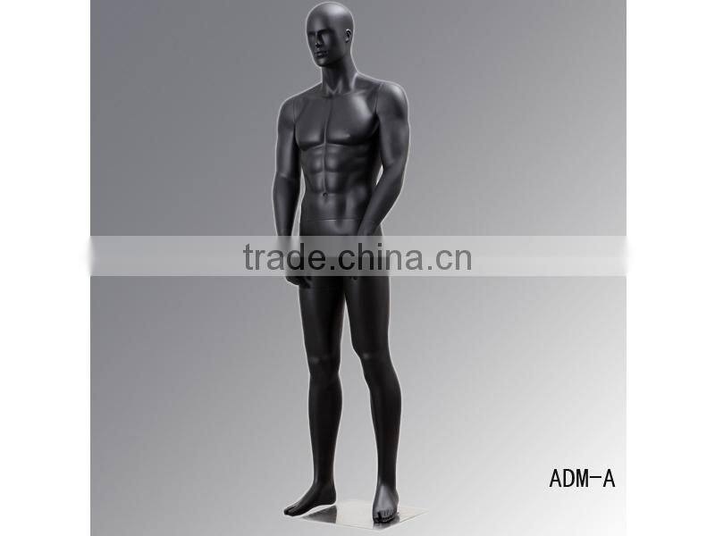 Lifelike black muscle used full body male mannequin sale