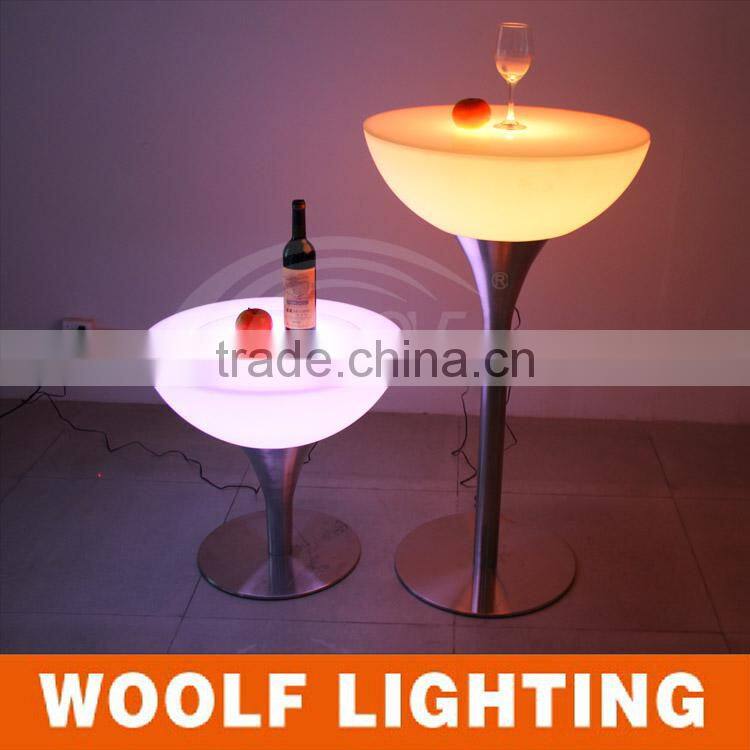 Fashional Bar Nightclub Round Glow LED Table