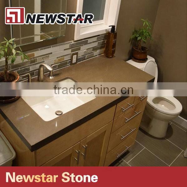 Newstar engineer quartz phoenix stone vanity top for project