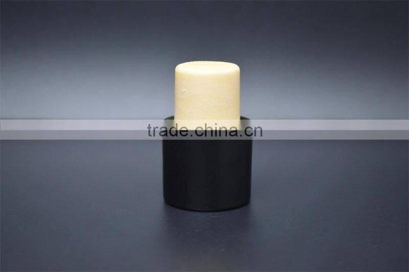 T-shape synthetic stopper with plastic top bottle cork