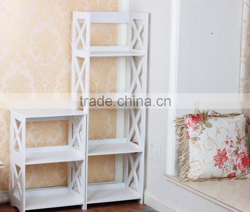 White 3-Shelf Shelving Unit, 40cm Width x 60cm Height x 27cm Depth