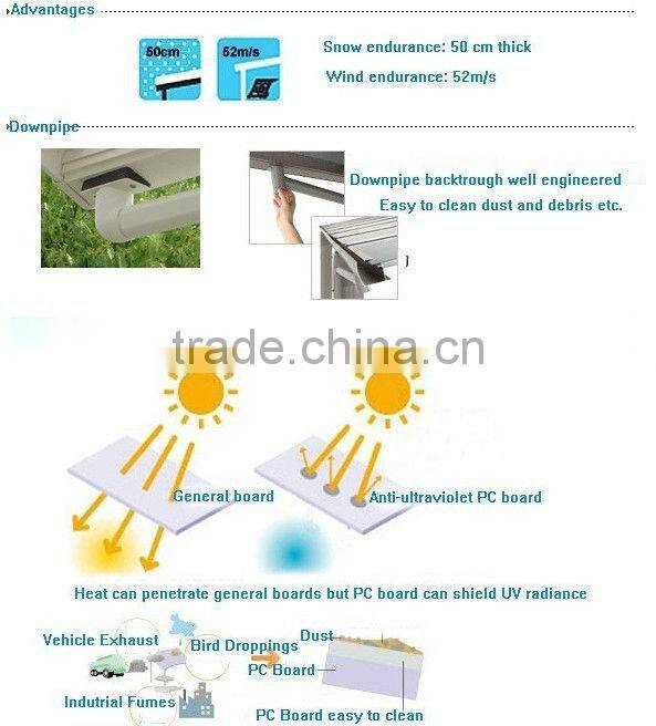 SIGMA Carport Design Aluminium Canopy Outdoor Car Port For Sales