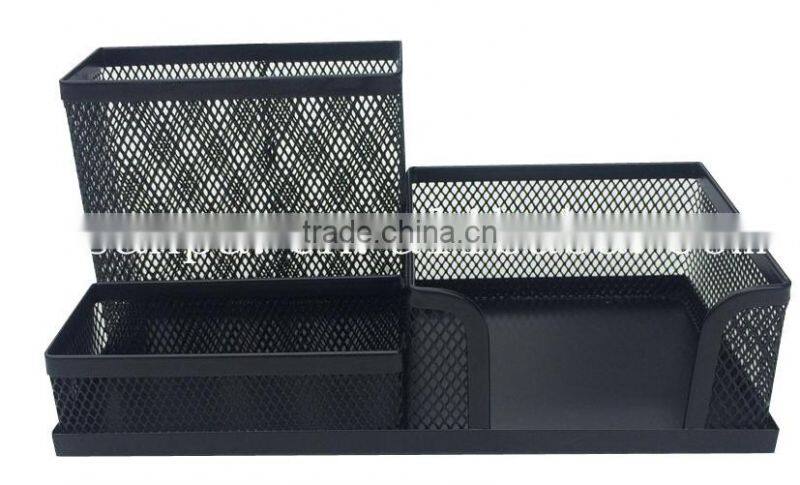 Hangzhou Supplier High Quality Metal Mesh Office Stationery Desk Organizer