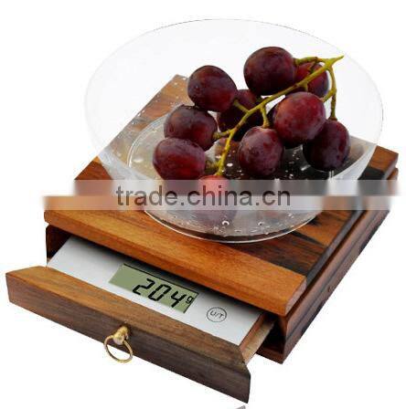High Precision Bamboo Wooden Kitchen Scale