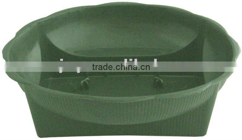 square based white bowl