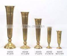 copper plated centerpiece metal vase