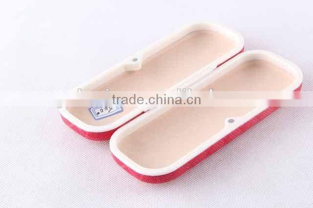 Diamond design PU cover glasses box with magnet/glasses case