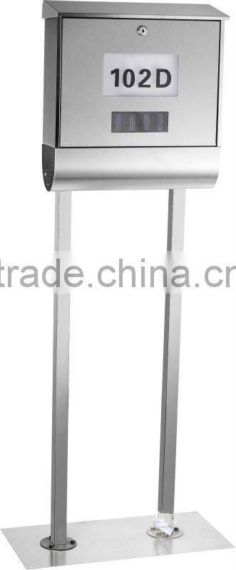 solar mailbox light with door plates