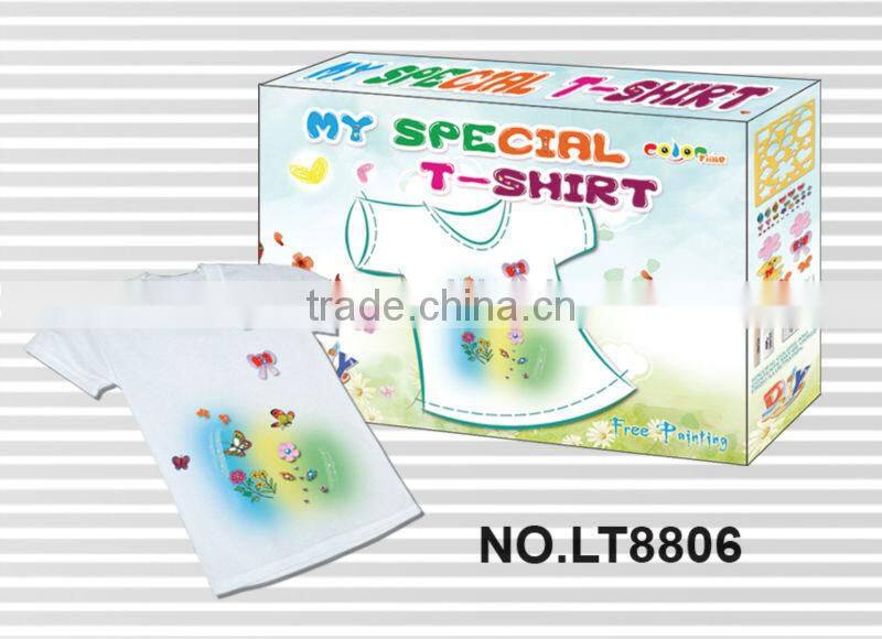 factory Funny Design DIY Painting Coloring T-shirt