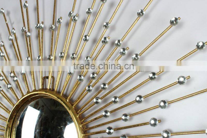 Antique Gold Starburst Wall mirror for home decor