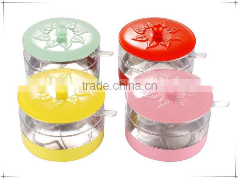 Platic Seasoning container / Condiment Pots / Seasoning Containers with lid Storage Bottles & Jars
