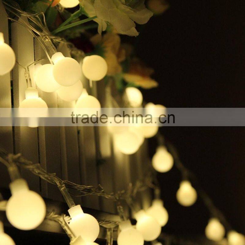 10m Globe String Lights Warm White Ball Christmas Light