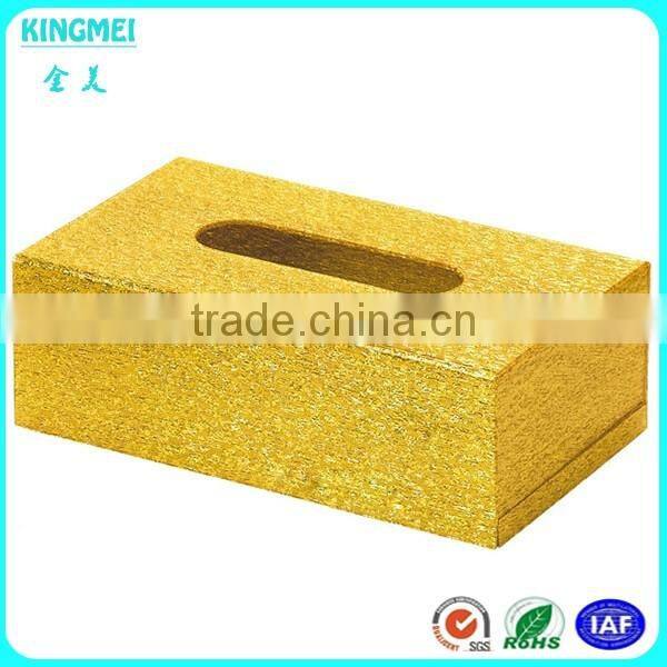 Unique design gold napkin paper box tissue box acrylic organizer for tissue paper