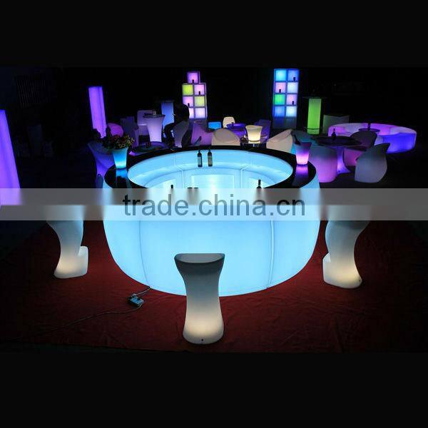 2016 Newest led furniture /led light bar table/tables for the wedding party