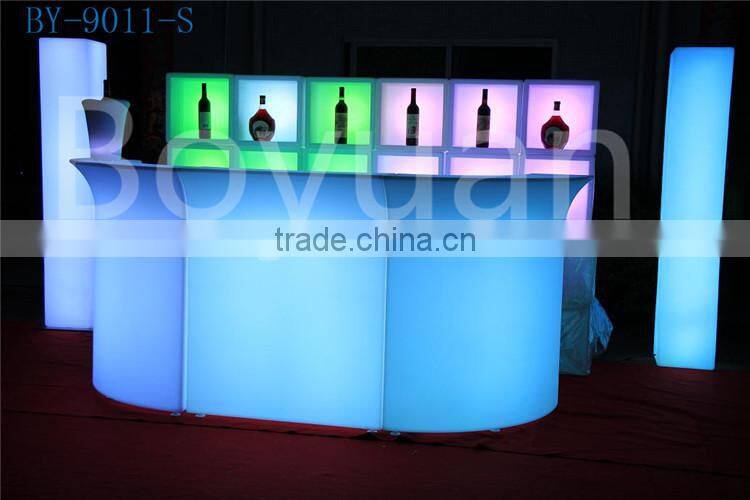 hight quality LED plastic bar counter for event or party using