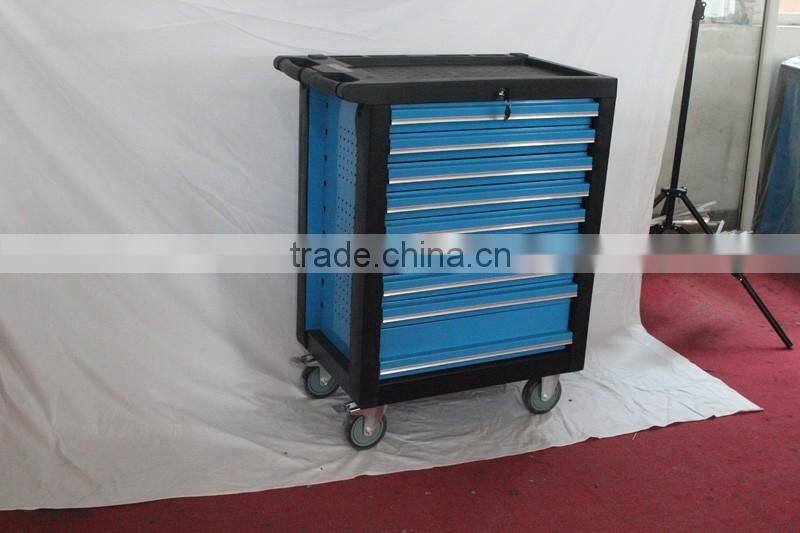 Movable tool cart with 9 drawers