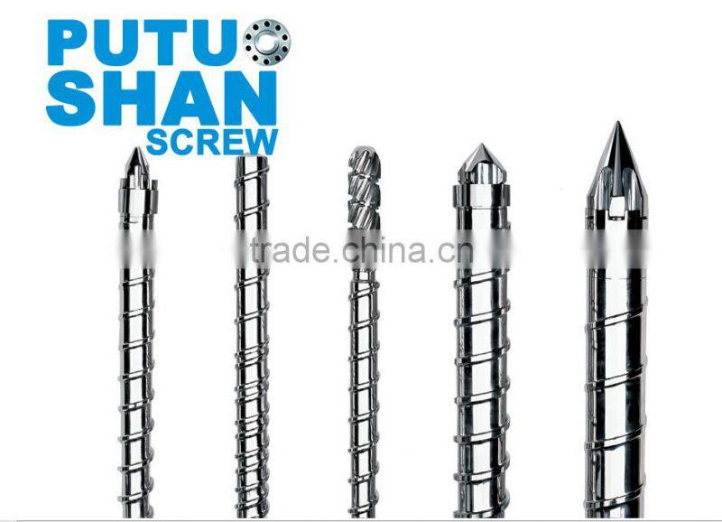 Single screw and barrel for extruder and injection molding machine( screw dia20-500mm)