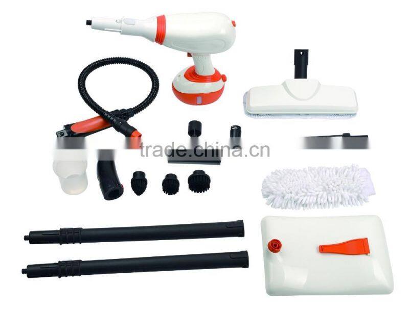 10 in 1 Upright and Handheld Steam Mop Cleaner with 2 Microfiber Pads and Multiple Attachments