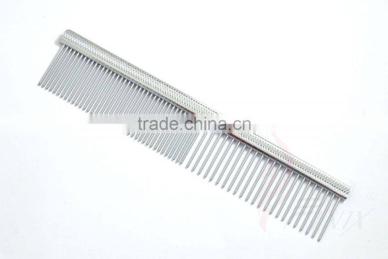 Bronze Engraved Spine Handle Professional Pet Grooming Comb