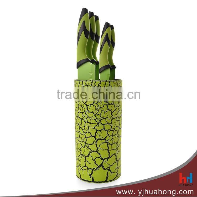 Factory Supply Kitchen Knife Set with Stand Block
