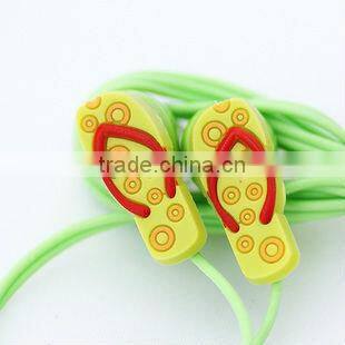 Zipper earphone slippers Earphone 3.5MM BASS MP4 MP3 Headphone earphone