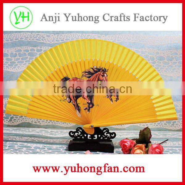 Customized High-grade bamboo hand held fan
