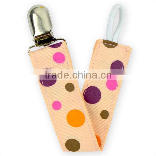 Custom Baby New Design Pacifier Clip Popular Cartoon Figures Printed Pacifier Holder With Hanging Clips