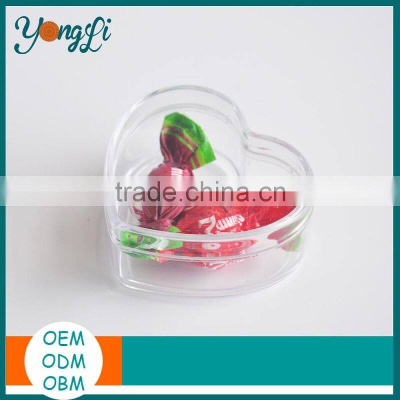 Fillable Plastic Clear Heart Shaped Gift Box