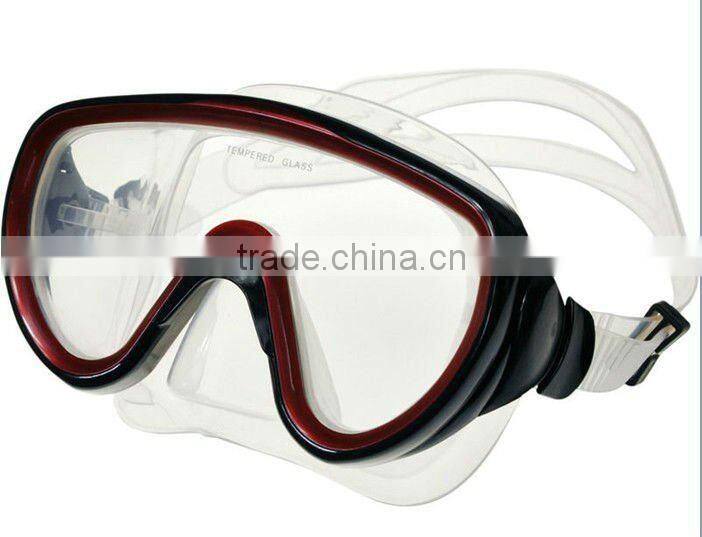 Made in china factory wholesales oem colors diving mask and snorkel