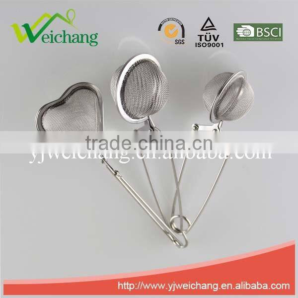 WCT104 Good quality Hot sale 304 material Mesh Tea Ball Tea Infuser Tea Strainer Long chain