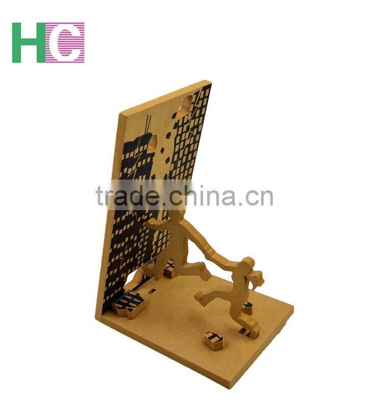 Hot sale custom wood book end book stand