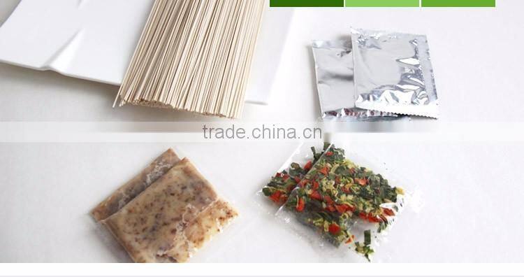 Instant ramen soup noodles with seasoning bags