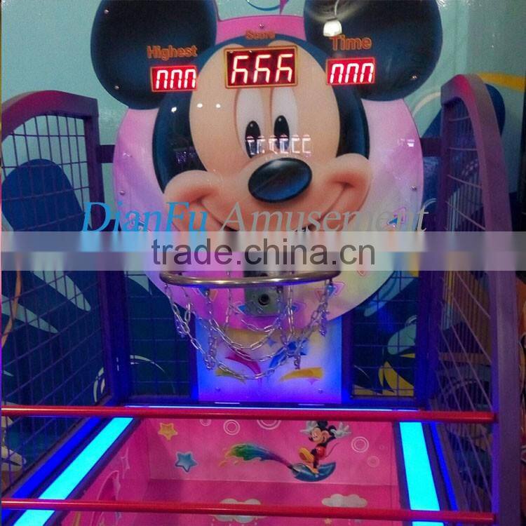 2016 Hot sale cute basketball arcade game machine kids basketball machine
