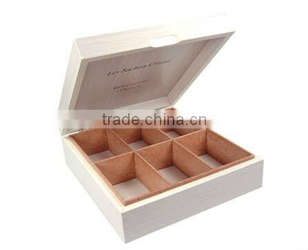 100% Natural Wood Tea Box Bamboo Box Wooden Tea Box