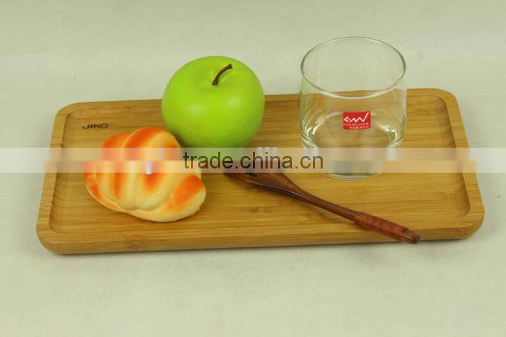 Cheap natural color food serving storage wooden tray