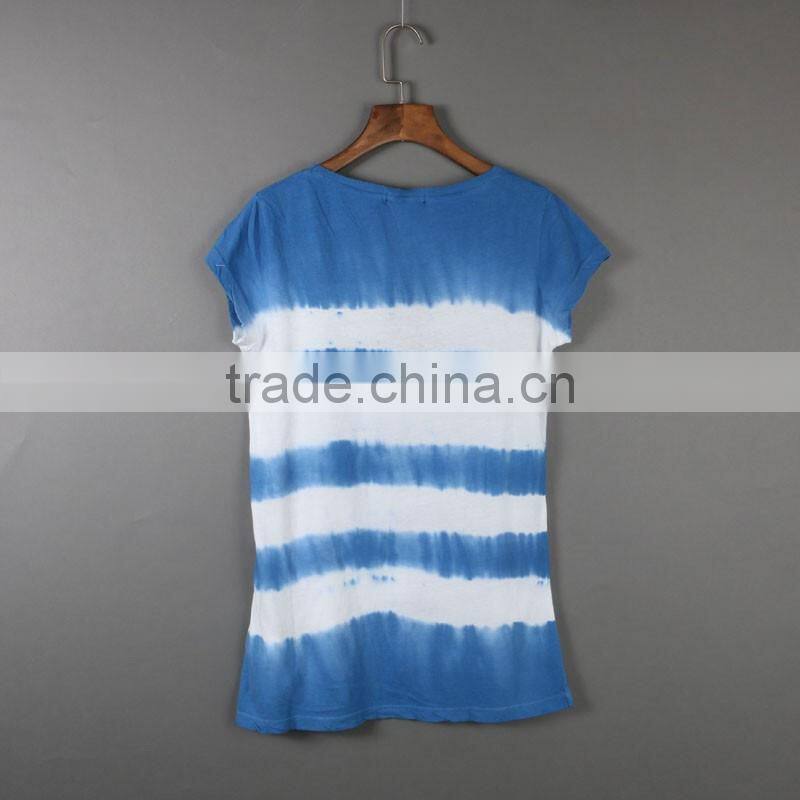 Girls fashion tie dye t-shirt /tie dye blouse/tie dye tank top