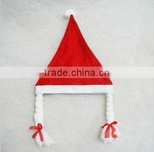 plush customized Santa Claus'cap/ christmas hat