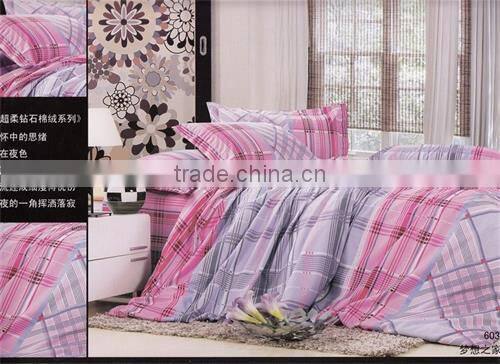 100%polyester disperse printed embroidery universe design diamond velvet luxury bedding set