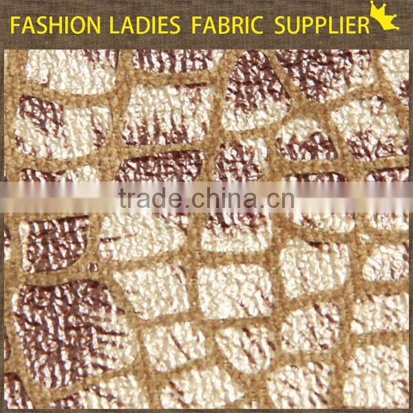 hot sale fashion ottoman 100% polyester foil print of Shaoxing textile width 150cm