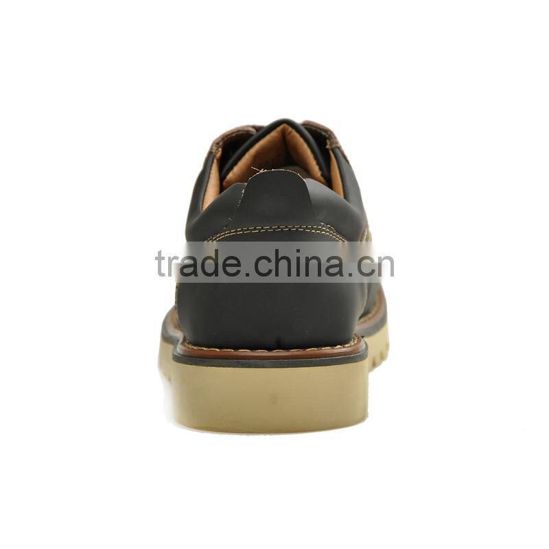high quality adults footware work shoes casual fashion for men, hot sell leather casual shoes for worker made in china factory