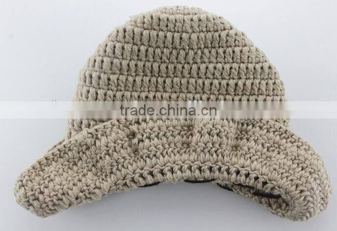 OEM Manufacturer Cute Baby Infant Newborn Handmade Crochet Beanie Hat Clothes Baby Photograph Props