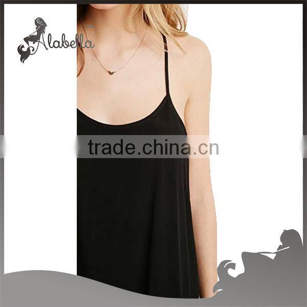 T back dress singlet dress black slip dress