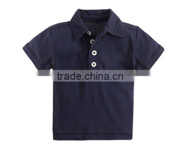 2015 New design kids polo shirts wholesale made of 100% cotton
