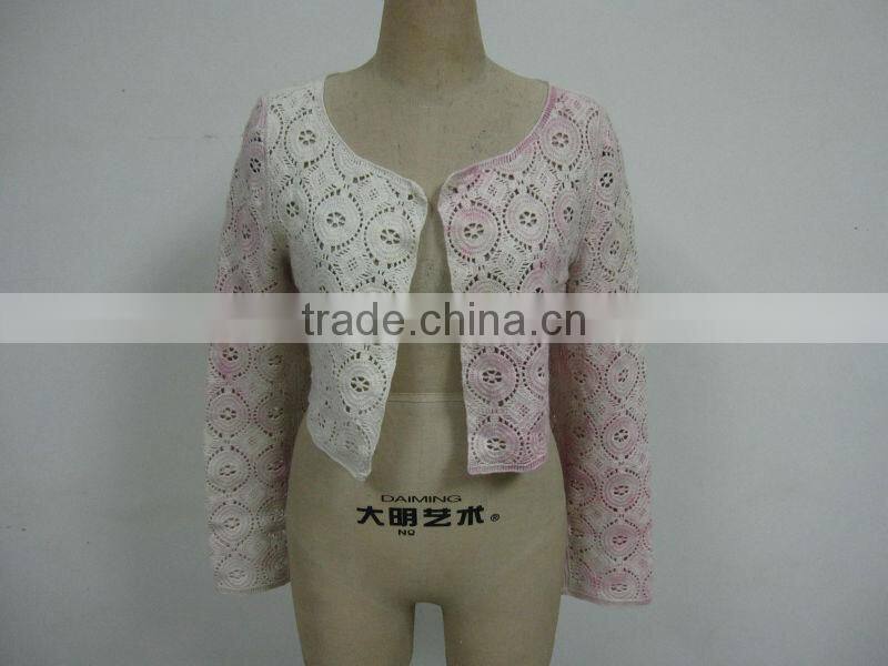 machine made crochet shawl