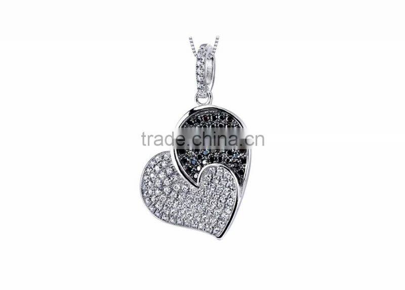 Silver Plated Small Gemstone Pendant