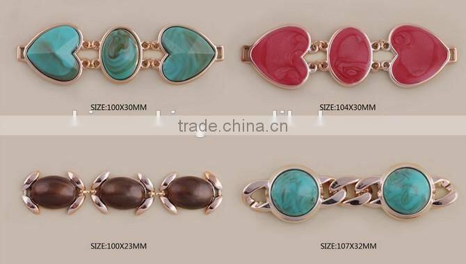 fashion stone decorations chains for shoes garments