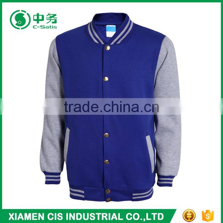 New Product Multi Color Sailor Collar 4XL Plus Size Mens Plain Varsity Jacket